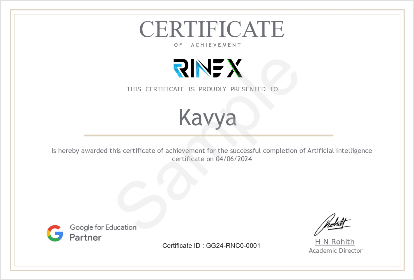 Rinex Education